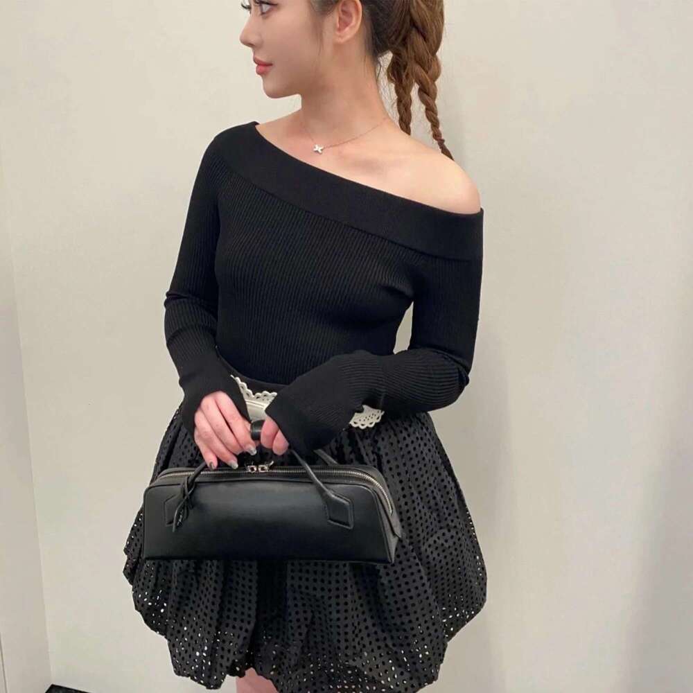 MABULA Genuine Leather Women's Shoulder Bag Large Capacity Cowhide Ladies Bowg Short Handle Boston Handbag