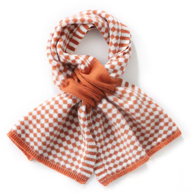 T817 Korean knitted autumn and winter cashmere scarf winter warm neckband versatile triangle scarf