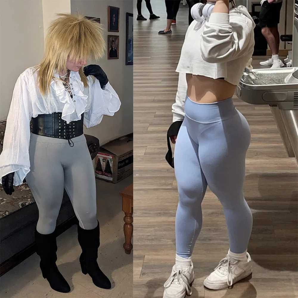 Active Pants New Seaml Push Up Sport Leggings For Women High Waist Tummy Control Gym Workout Fitn Tights Stretchy Peach Butt Pants Y250312RC71