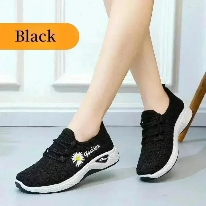 Casual Shoes 2025 Sports Autumn Women's Low Heel True Weaving Beijing Cloth Daisy