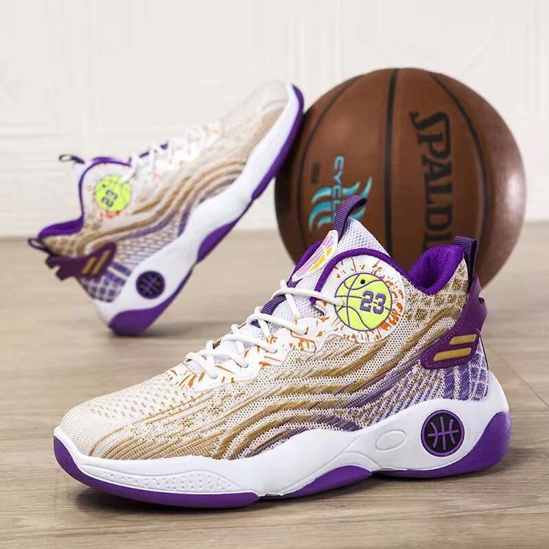 Men Basketball Outdoor Cushioning Non-slip Sport Breathable Casual Sneakers Athletic Fiess Training Footwear Shoes