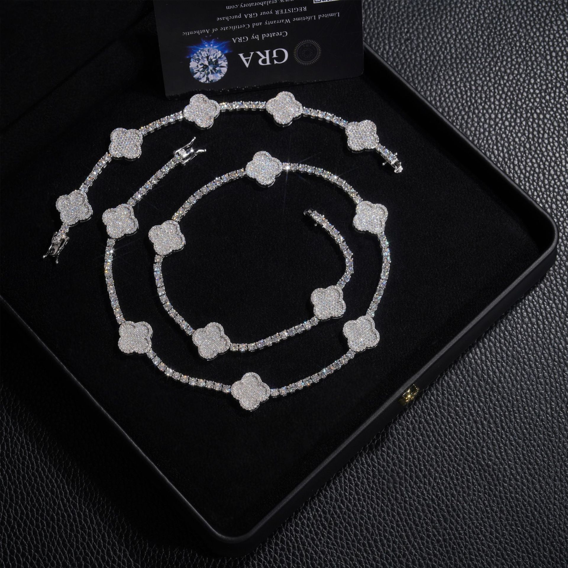 3mm Fashion Moissanite Tennis Chain Bracelet For Women S925 Silver Iced Out Hand Chain Hip Hop Jewelry Pass Diamonds Tester