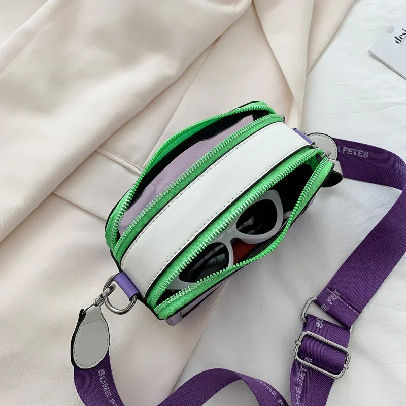 Summer Transparent Jelly Bag Trend Womens Clear PVC Crossbody Bag Candy Color Ladies Wide Shoulder Strap Messenger Beach Bag R250312