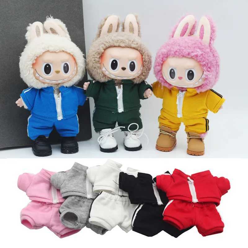 10cm Mini DollS Clothes Outfit Accessories For 18cm Small Labubu V1 V2 EXO Idol Sports Suit Casual Clothing Change Toys GiftsT250313
