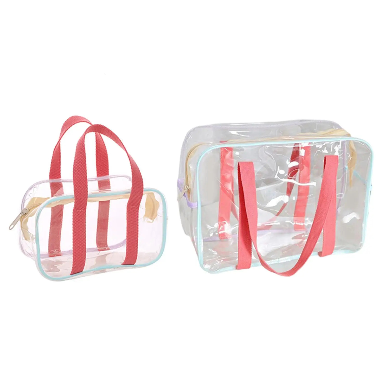 Clear Tote Bag PVC Messenger Shoulder Bag for Bathing Concerts Vacation R250312