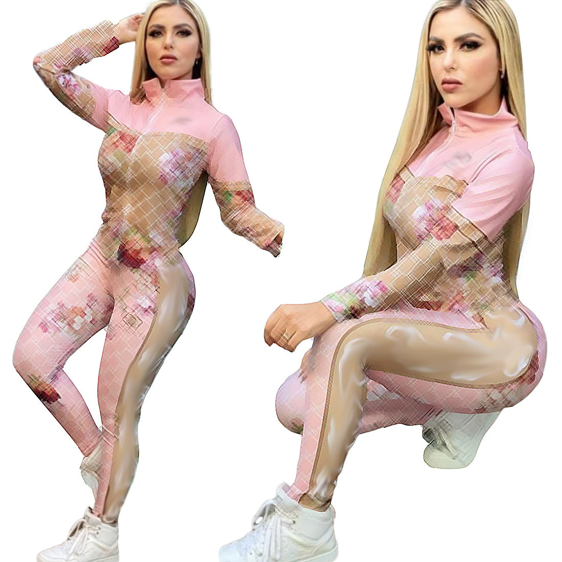 Women Tracksuits Sweater Suits Tops Jackets Pants Casual 2 Piece Set Long sleeve hoodies trousers sports suit Yoja clothing Jogging Sportwear