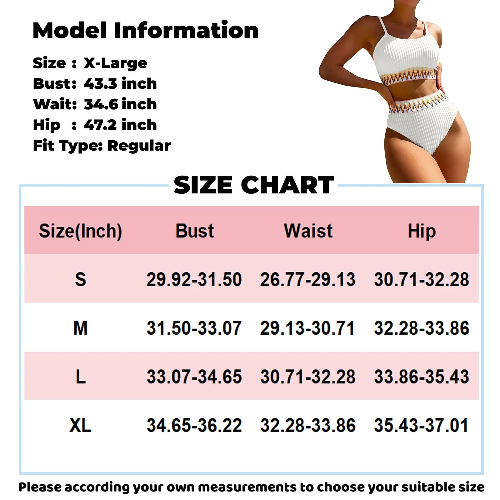 Womens High Waist Bikini Set V Neck Two Piece Swimsuit Color Block Front Twisted Sets Clothing 250311