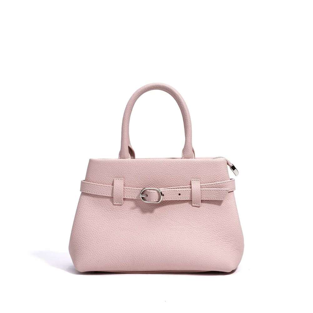 Women's Bags New Leather Handbag Premium Simple Versatile Messenger Niche Design Commuter Women's Bag Exquisite and Compact