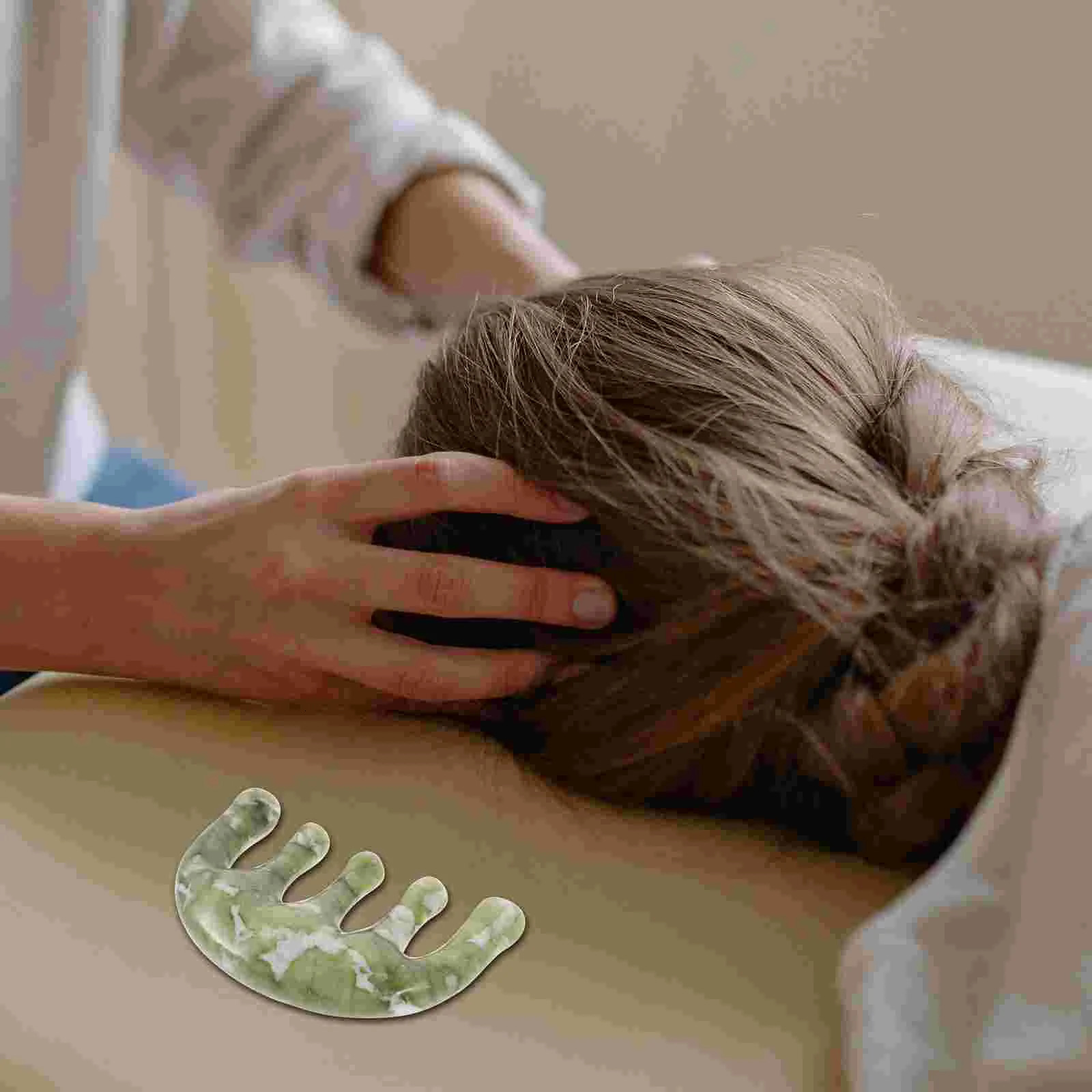 Hair Massage Machine Jade Comb Wide Tooth Household Miss Scratcher 250311