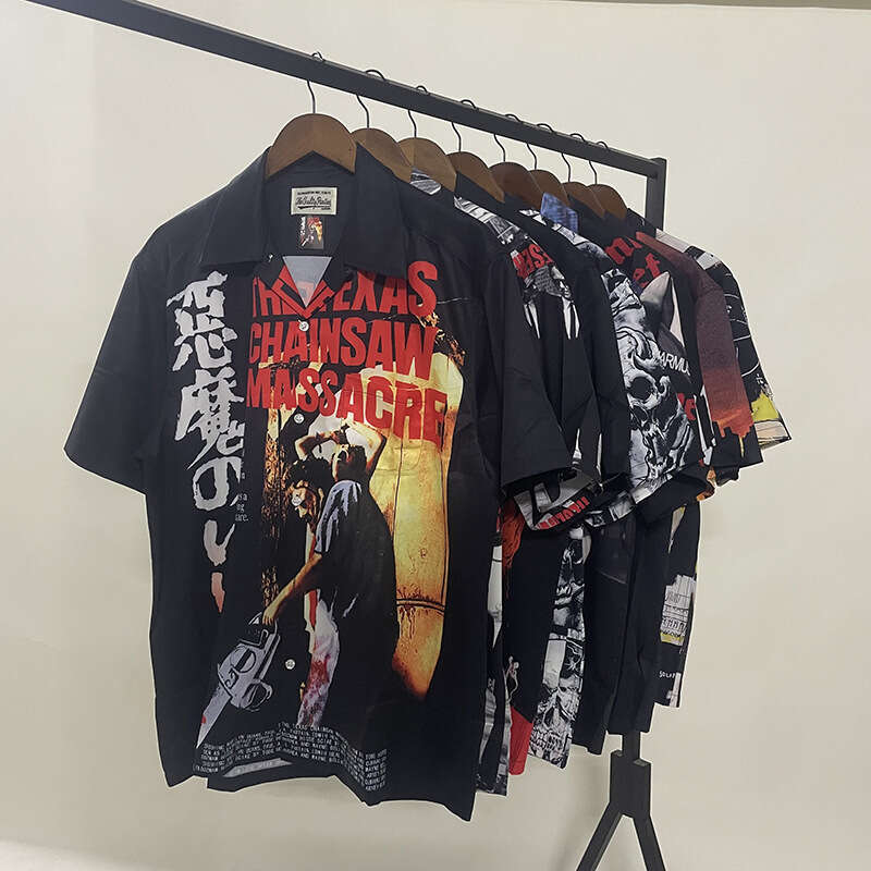 WACKO MARIAvintage Hawaiian Short sleeved Heaven Tokyo Wide Songhua Shirt Men gift for man