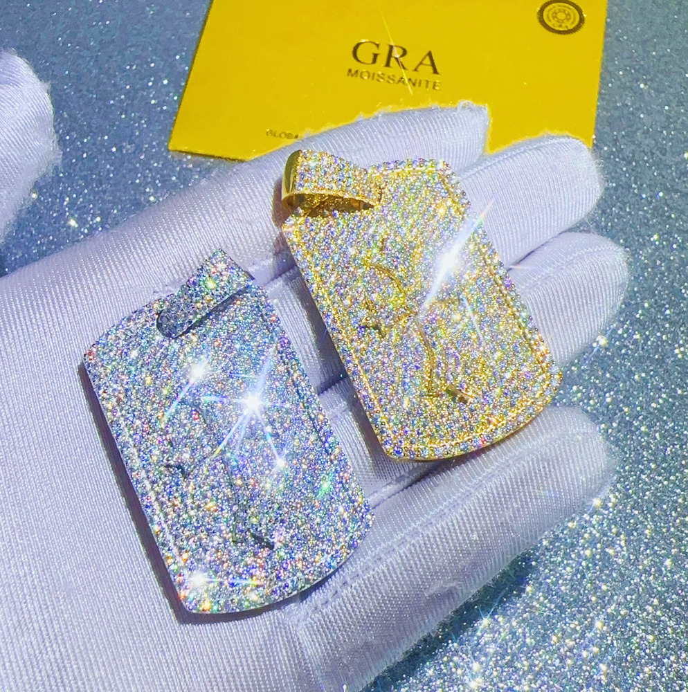 Fine Jewelry Necklaces Pass Diamond Tester VVS Moissanite Chain Pendant Silver 925 Charm Pendant