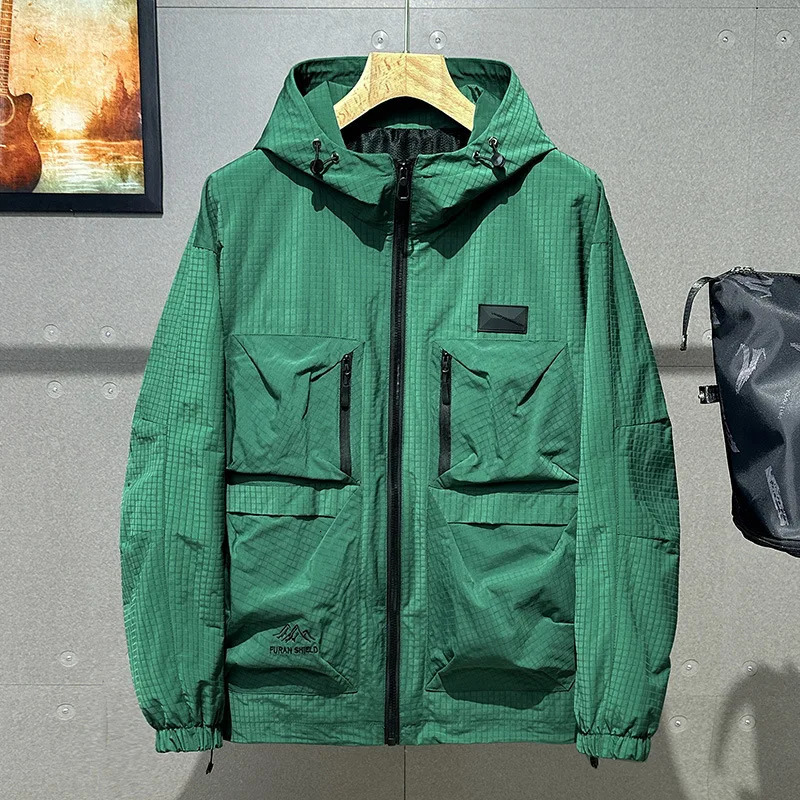 Plus Size fashionable workwear with functional cover highquality cool mens jacket Coats Spring 250313