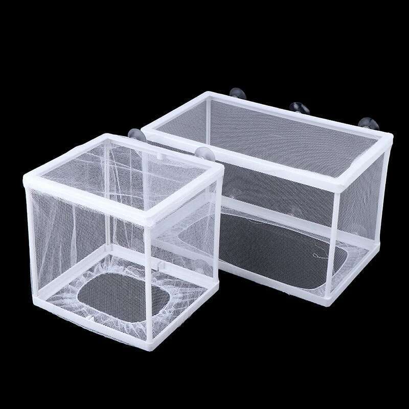 1Pcs Breeding Isolation Mesh Box Net Incubator Breeder For Fish Tank Aquarium Gauze Trap S/L Compact Accessory