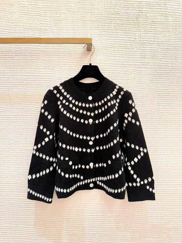 Women's Sweaters Designer Spring/Summer New Wind Chain Knitted Cardigan Coat Dress Women's Pink Cardigan