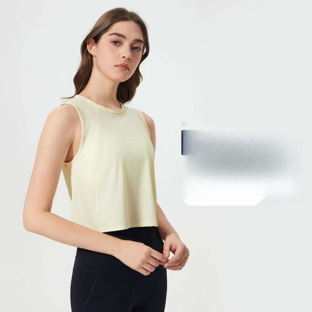 Summer lightweight breathable yoga suit top for women, quick drying loose fiess vest DT050, 2025 new casual fashion trend clothing