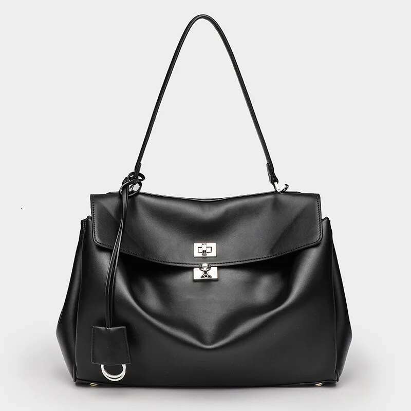 Women's Bags Designer Women Bags Genuine Totes Suede Shoulder Handbag Sliver Buckle Black Nature Leather hot selg
