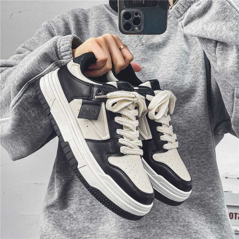 2025 New High Size Little White Men's Spring Designer Trendy Fashion Korean Edition Multi functional Sports Thick soled Casual Board Shoes