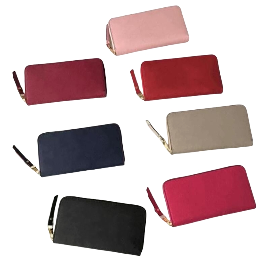 High quality women wallet original box woman purse card holder embossed patters flowers letters luxury