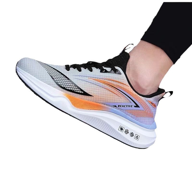 2025 New Men's Sports Breathable Mesh Designer Trendy Fashion High end Casual Single Shoe Lace Low cut Student Comparison Running Shoes