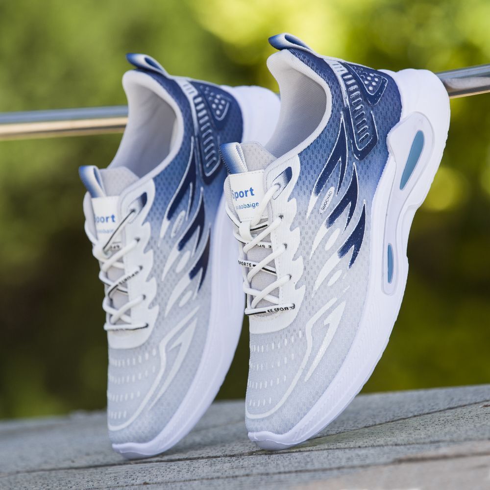 2025 New Male Designer Fashion Trend Mesh Sports and Leisure Shoes for Students Soft soled Comfortable Men's Running Shoes