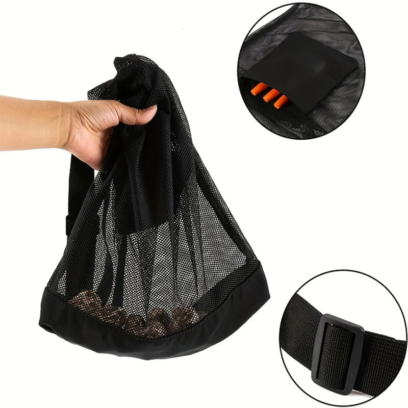 Mushroom Foraging Bag Mesh Outdoors Mushroom Hunting Pouch with Adjustable Shoulder Strap Multipurpose Harvesting Bag Basket R250312