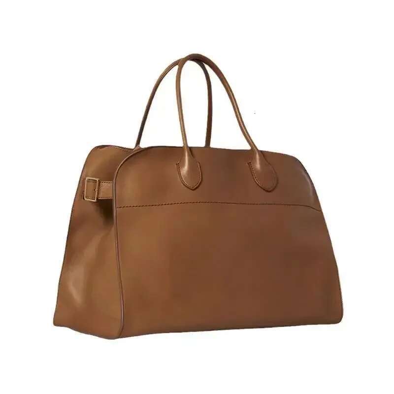 Leather Versatile Commuter Shoulder Handbag Women's Boston For Storage Cowhide Retro Large-Capacity Tote Bag