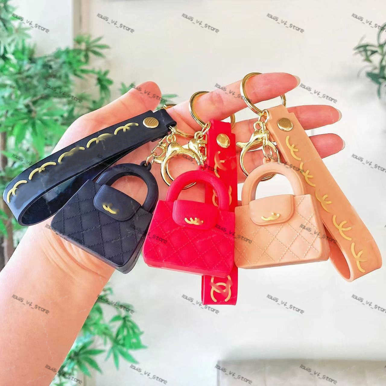 Key Rings simulation keychain mini bag pendant womens car keychain small gift H250313 K0JM