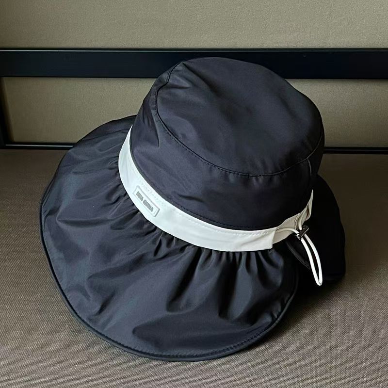 baseball cap UPF50+Sunscreen Fisherman's 2025 New Look Face Small Summer Outdoor Travel Light and Thin Large Eaves Sunshade Hat