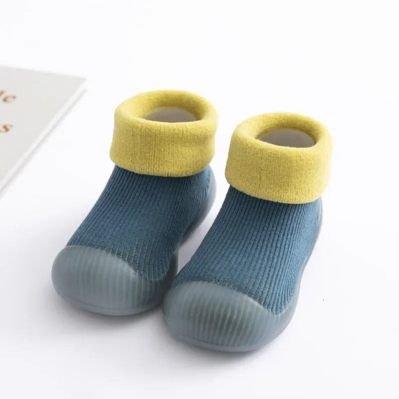 Snow Padded Warm Baby Toddler High-top Autumn and Winter Baby Walkin Shoegs Childrens Socks Shoes Non-slip Soft Bottom 250312