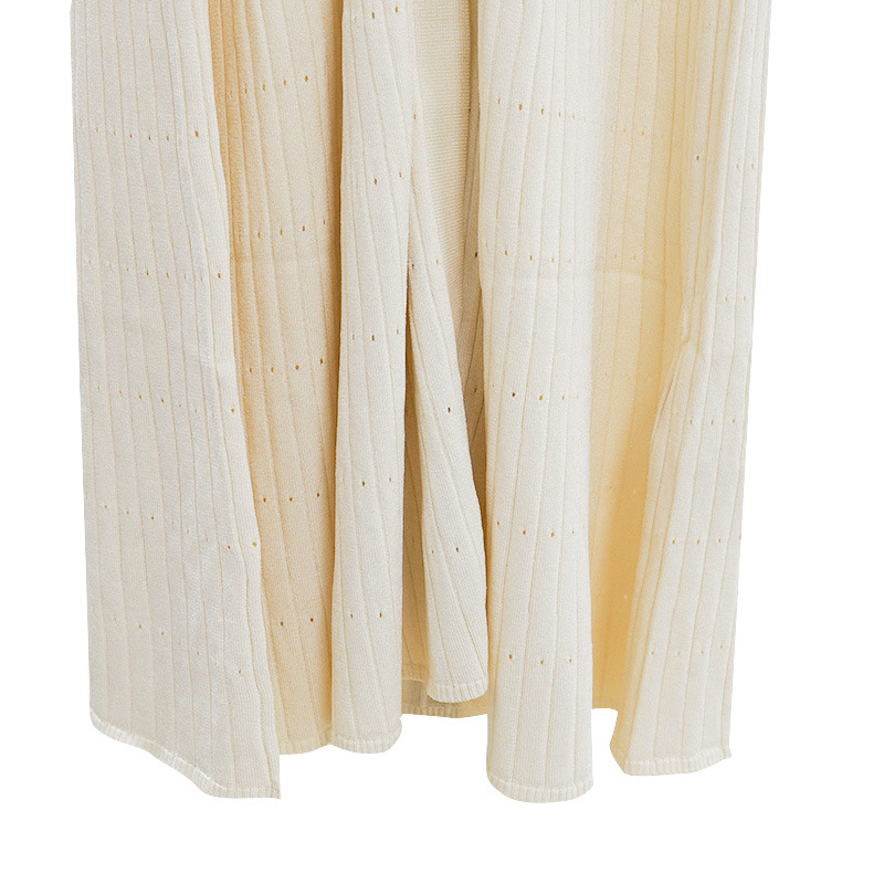 B90 Shoulder Pad French Dress Summer New Design Waist Long Dress