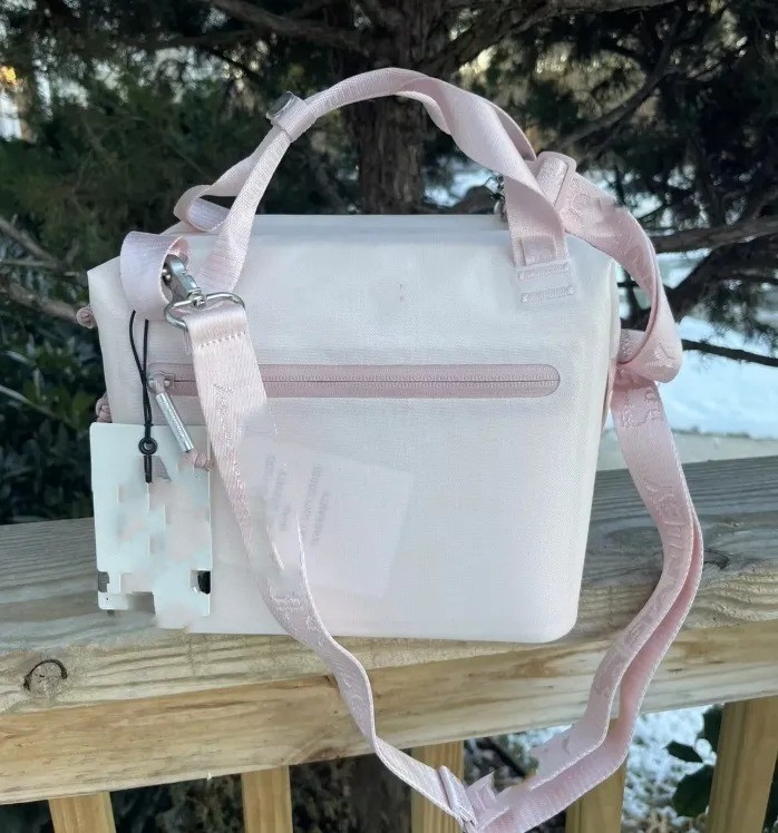 Mini Soft Cooler Lunch Bag Box Recycled Polyester Cooler Carry-All for 40oz Cup Crossbody Bag with Phone Pocket for Cups Accessories