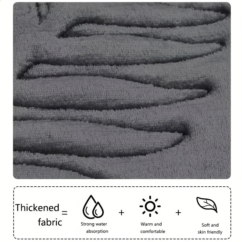 3pcs/set Bathroom Floor Mat Bedroom Living Room Memory cotton Rug Soft Washable Carpet Anti Slip Bathroom Entrance Doormat 250313