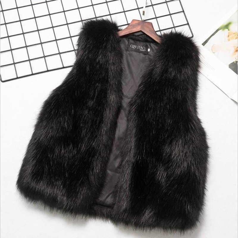 Whole skin eco-friendly fur vest water drop vest vest short extra thick fur mink Korean coat