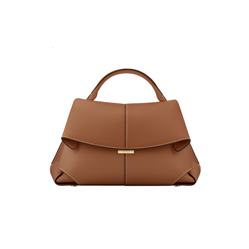 French Niche Poeive New Smile High-End Sense, Noble Concubine Bag, Handbag, Crossbody Leather, Women's Handbag