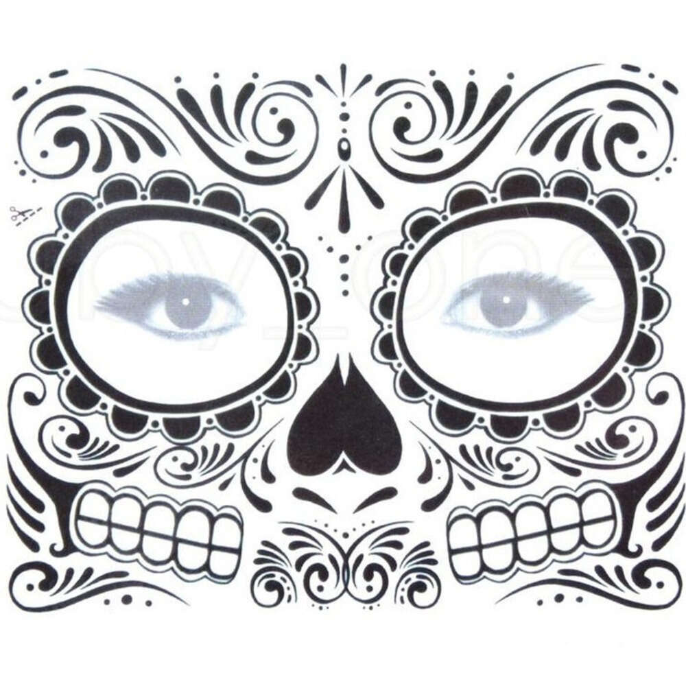 Disposable Eyeshadow Sticker Magic Eye Face Lace Style Waterproof Temporary Tattoo For Beauty Cosmetic Makup Stage Halloween Party Tatuaje Temporal