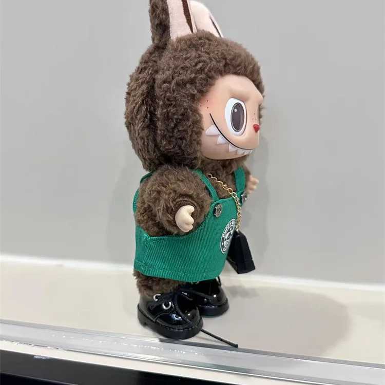 Labubu 17cm Dolls Clothes The Monsters Outfit Accessories Clothing Cartoon Green Coffee Dress Shoes Christmas Hat Scarf EE19AT250313