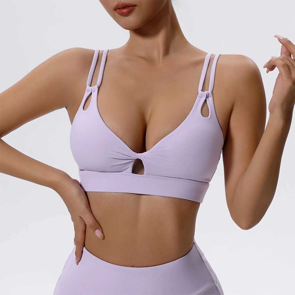 Women's Tracksuits Women Cross Strap Sports Bra Brassiere Fitn Top Breathable Bras Runing Gym Crop Top Sport Bra Women Push Up Sport Bra Y2503129
