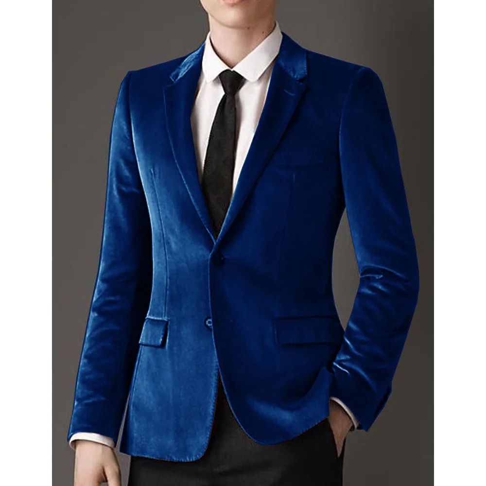 Mens jacket made of highquality velvet fabric ultrathin and suitable for single chest waist fashion n casual comfortable 250313