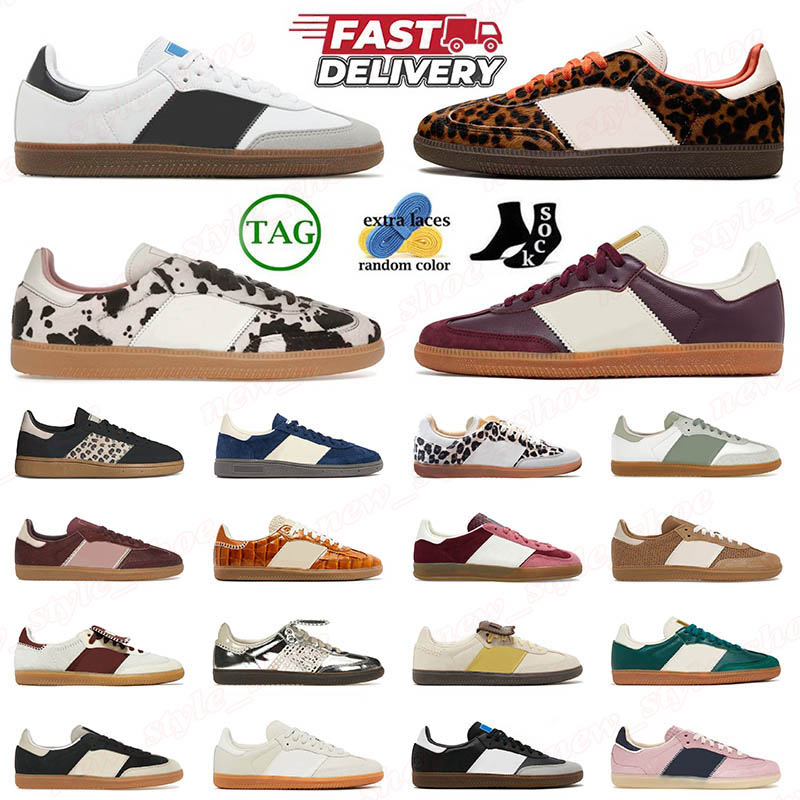 Top Quality 2025 Designer Casual Shoes Cow Print Leopard Sneakers Vegan Gum Metallic Silver Earth Strata Black Maroon Mens Women Sports Trainers 36-45