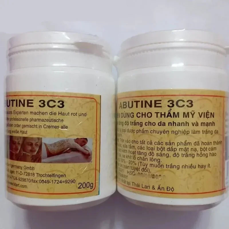 Abutine 3c3 Body Skin 250g Reduces Melanin Brightens Smoothes and Makes Skin White and Tender 250310