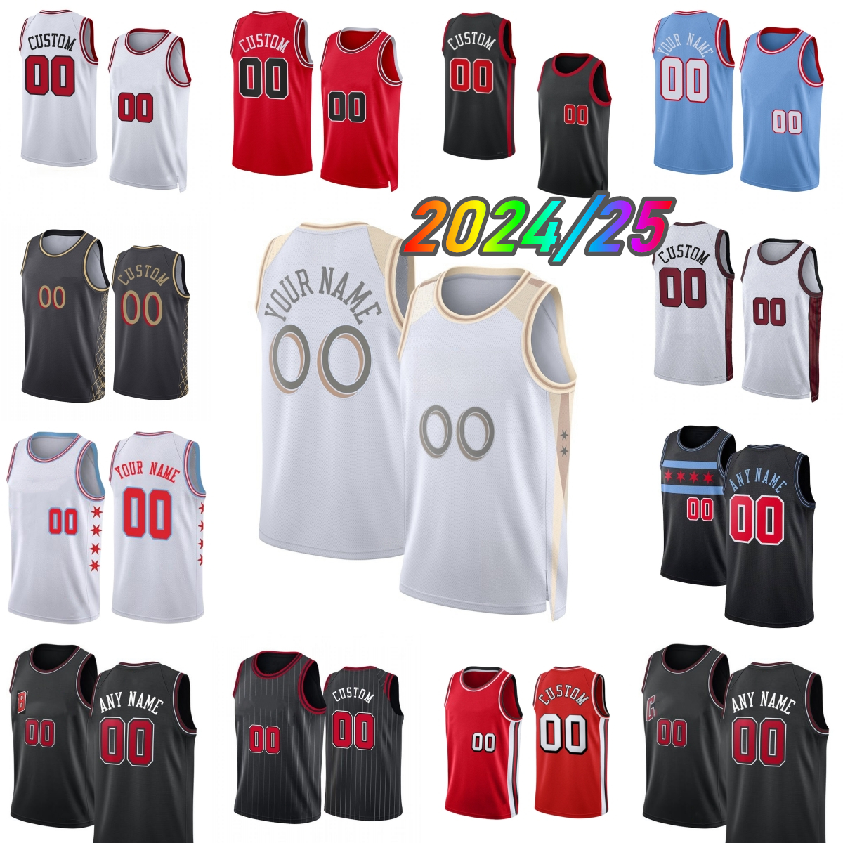Custom New City Giddey Printed 33 Scottie Pippen Basketball Jersey 91 Dennis Rodman Green Rose Jerseys Short Breathable Sport Shirt