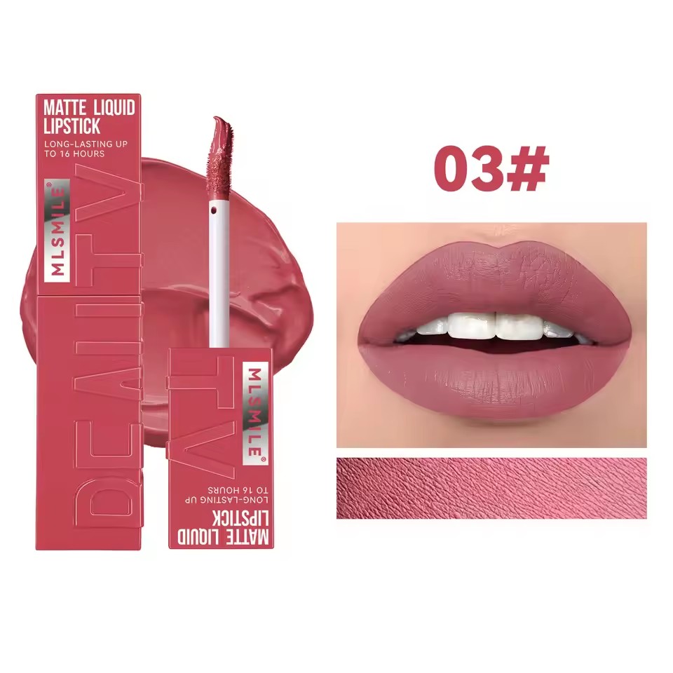 6 Colors Nude Matte Lip Gloss Waterproof Lasting Lipstick Not Fading Sexy Nude Red Pink Velvet Liquid Lipsticks Makeup