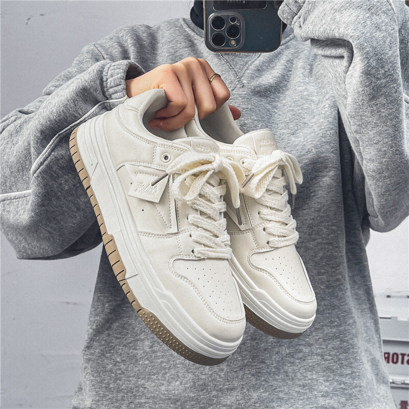 2025 New High Size Little White Men's Spring Designer Trendy Fashion Korean Edition Multi functional Sports Thick soled Casual Board Shoes