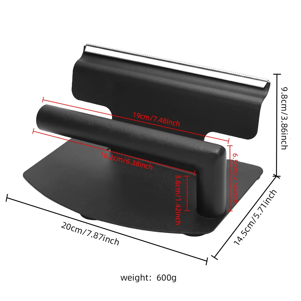Barber Tin Foil Cutter Nail Art TinFoil Storage Tool With Anti Slip Pad Foil Paper Dispenser Hairdressing Barbershop Accessories 250312