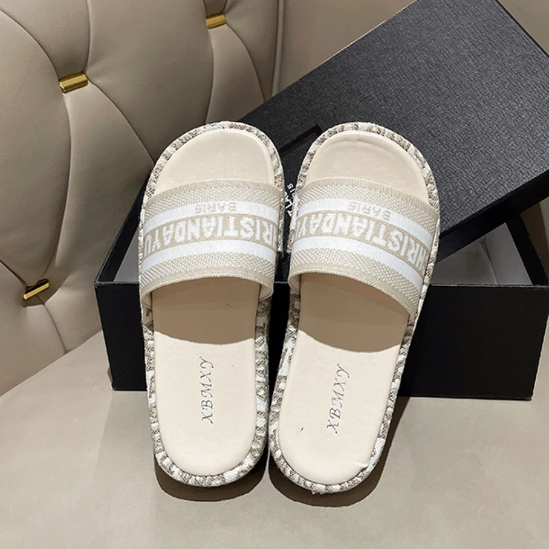 Women Slippers Fashion Casual Designer Shoes Platform Sexy High Heel Sandals Anti-slip Slip On Designer Shoes Slippers Big Size Slides Women