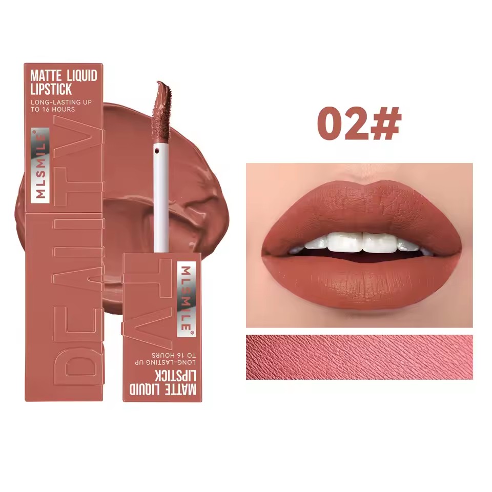 6 Colors Nude Matte Lip Gloss Waterproof Lasting Lipstick Not Fading Sexy Nude Red Pink Velvet Liquid Lipsticks Makeup