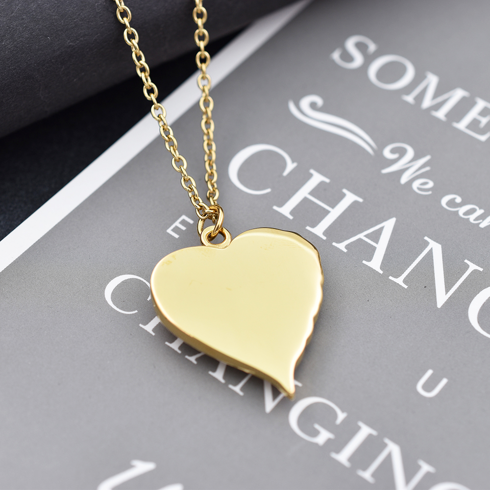 Engraved Angel Wing Heart Pendant Cremation URN Necklace - Memorial Jewelry with Keepsake Box