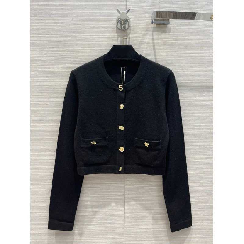 Women's Sweaters designer Autumn 2025 Shenzhen Nanyou solid color cashmere short cardigan temperament versatile slim knit top high-end women's clothing
