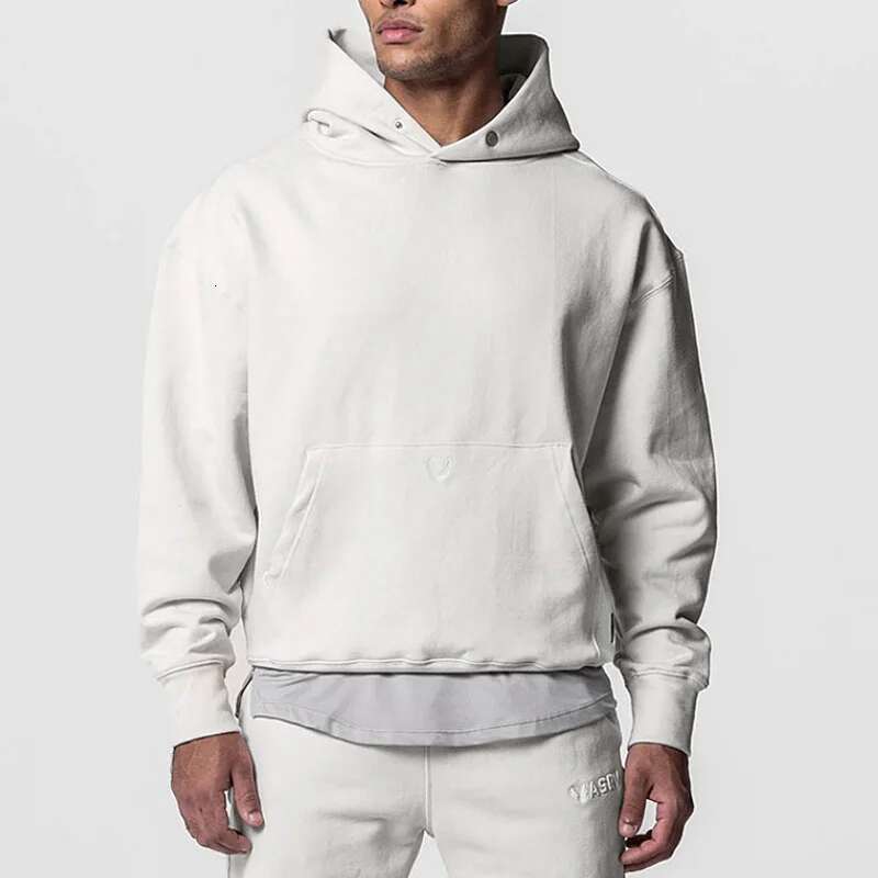 Mens Brand Fiess Long Sleeve Sports Hoodie Bodybuilding Workout Casual Pullover Sweatshirts Male Coat Tracksuit Gym Clothing