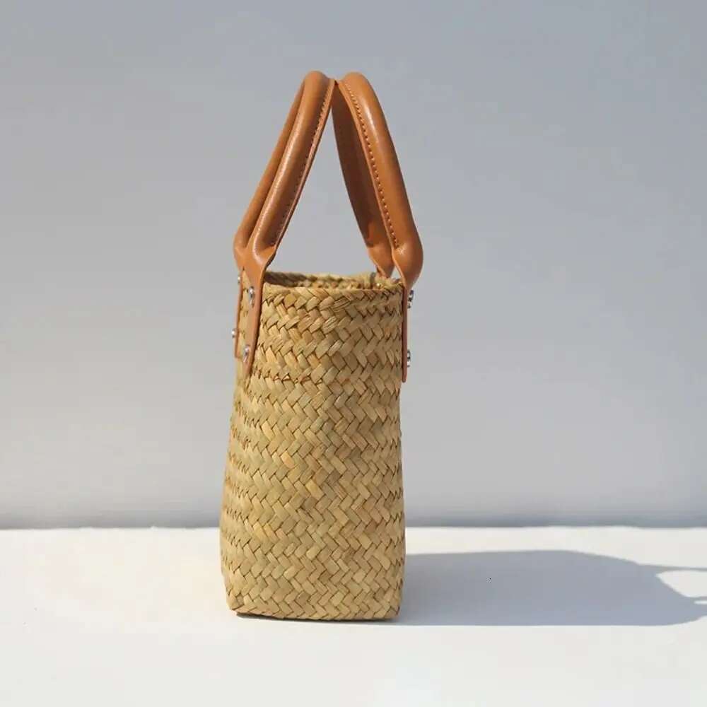 NEW Straw Woven Women Summer Beach New Versatile Shoulder Fashion Rattan Handbag Tote Bag Large Capacity